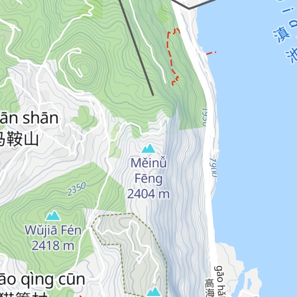 Map of Měinǚ Fēng