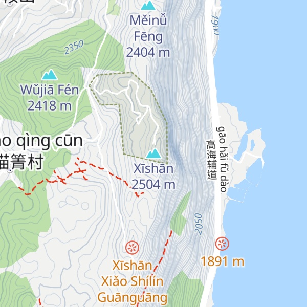 Map of Xīshān