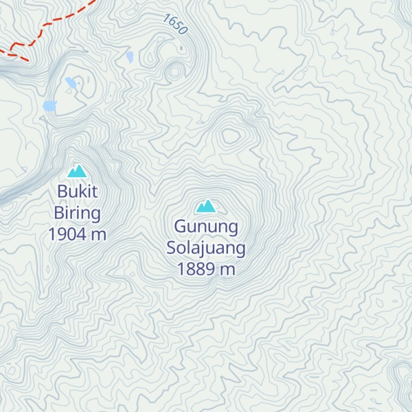 Map of Gunung Solajuang