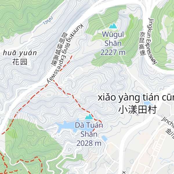 Map of Huǒyàn Shān