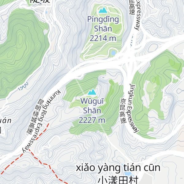 Map of Wūguī Shān