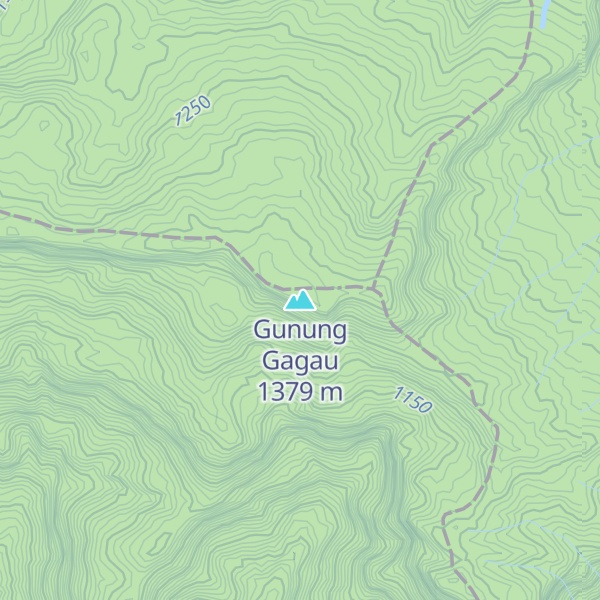 Map of Gunung Gagau