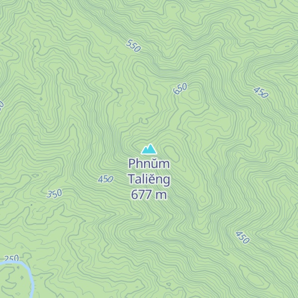Map of Phnŭm Taliĕng
