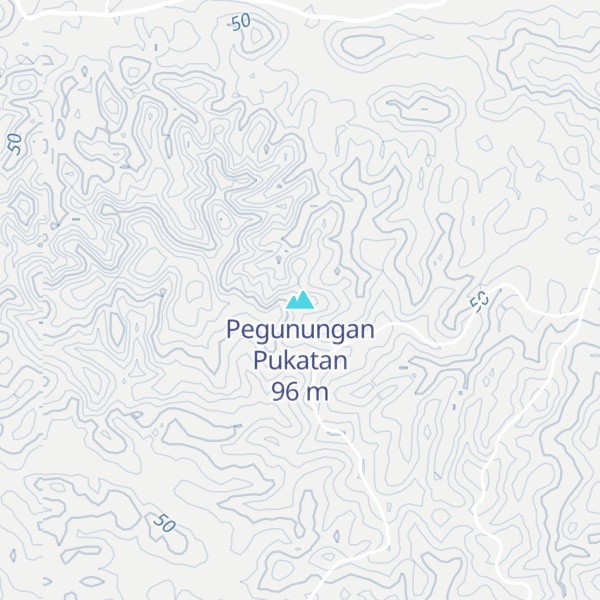 Map of Pegunungan Pukatan