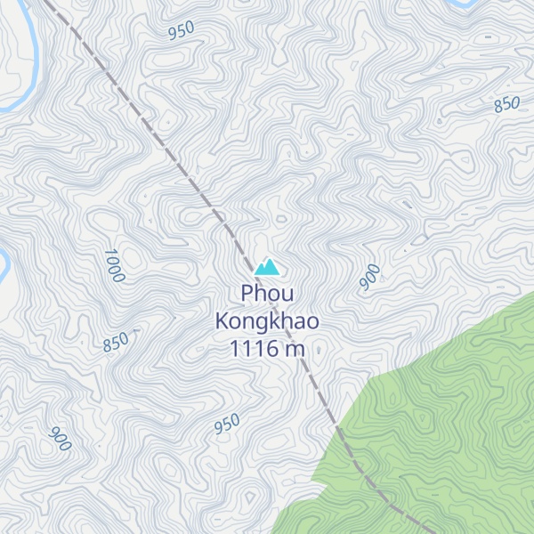 Map of Phou Kongkhao