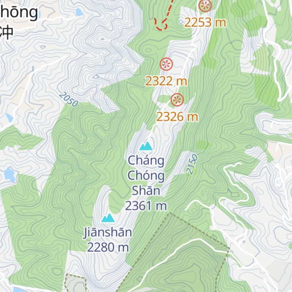 Map of Cháng Chóng Shān