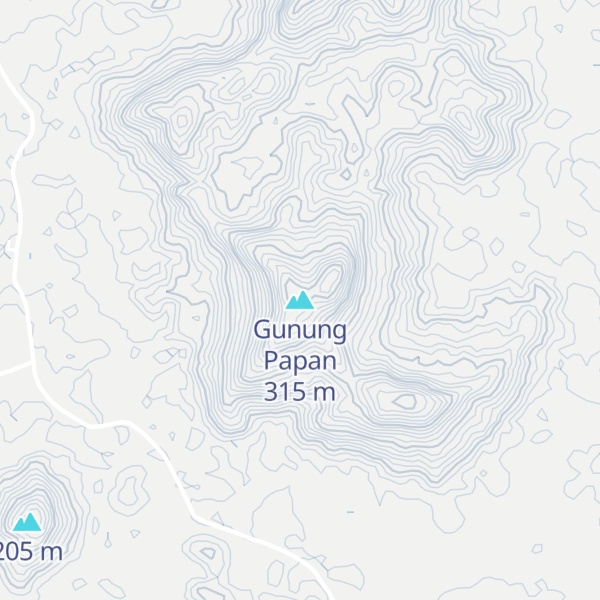 Map of Gunung Papan