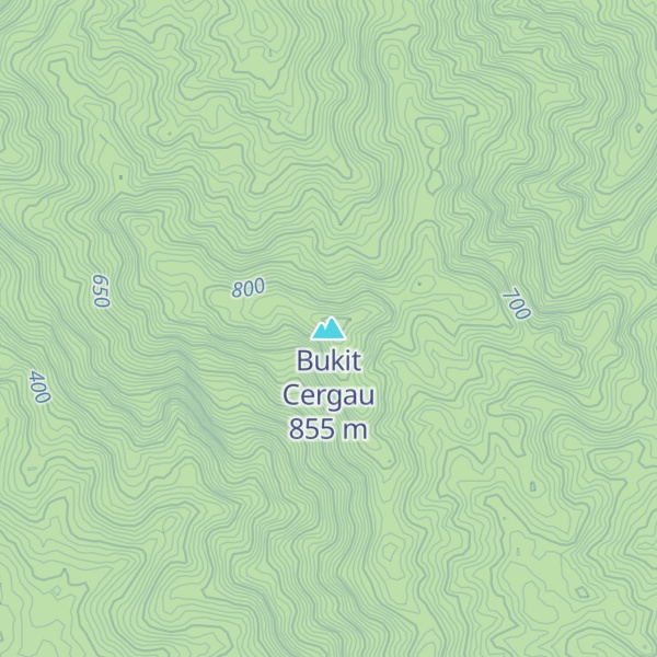 Map of Bukit Cergau