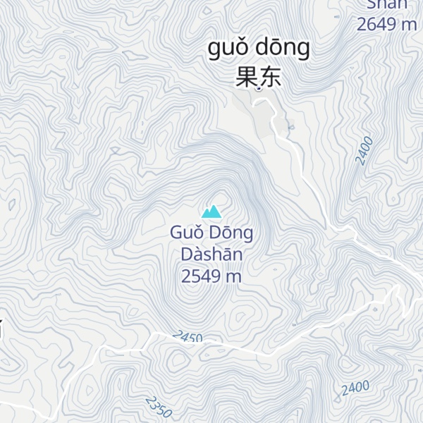Map of Guǒ Dōng Dàshān