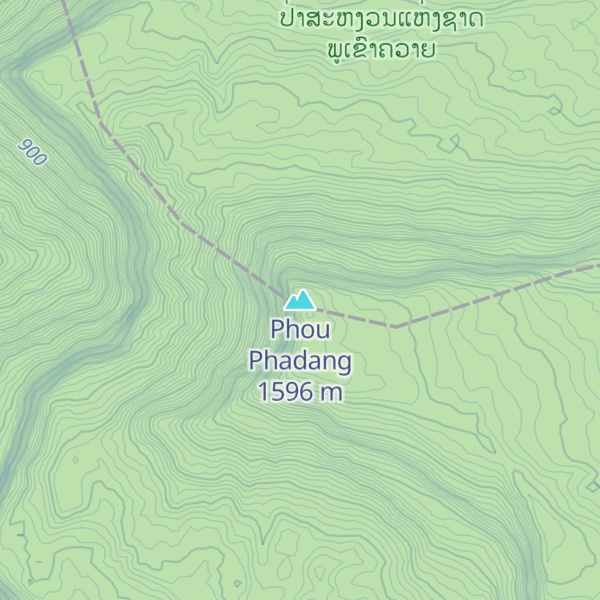 Map of Phou Phadang