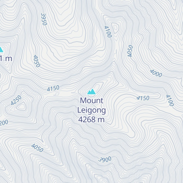 Map of Mount Leigong