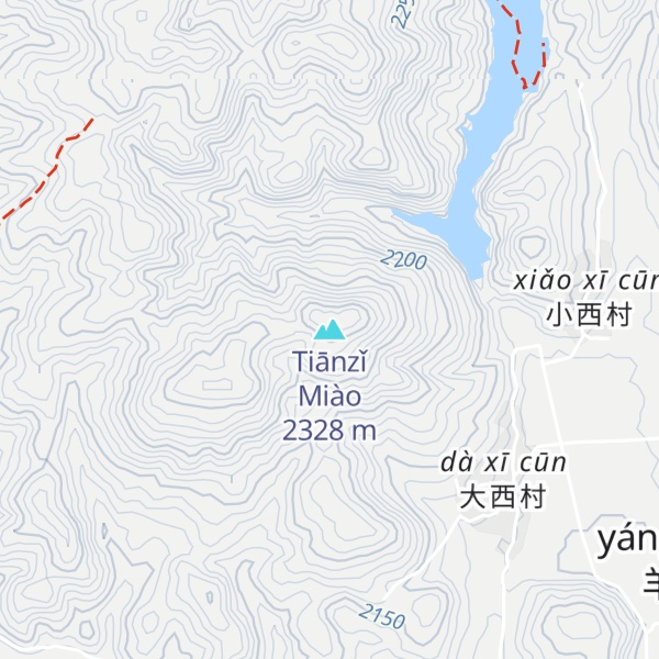 Map of Tiānzǐ Miào