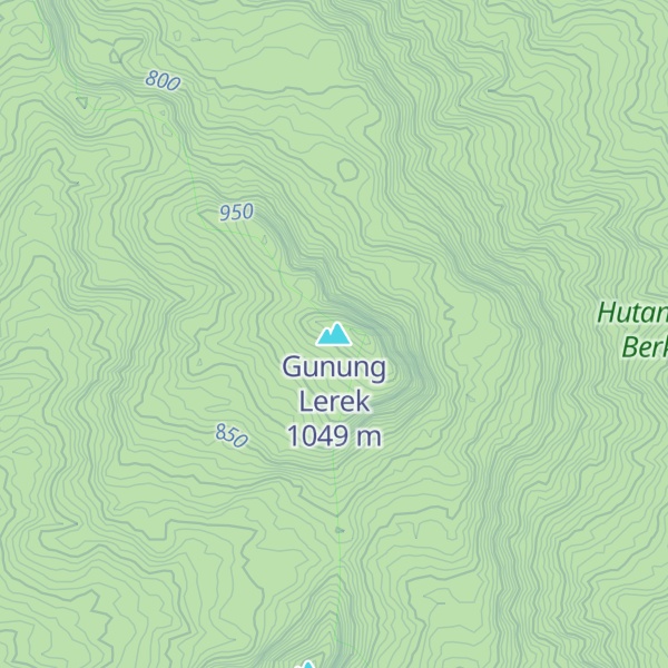 Map of Gunung Lerek