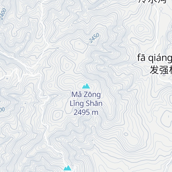 Map of Mǎ Zōng Lǐng Shān