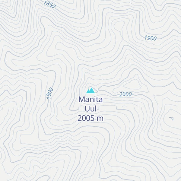 Map of Manita Uul