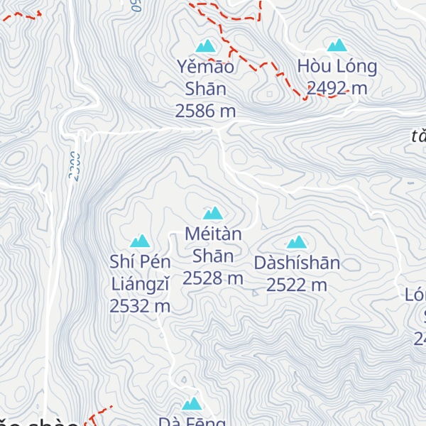 Map of Méitàn Shān