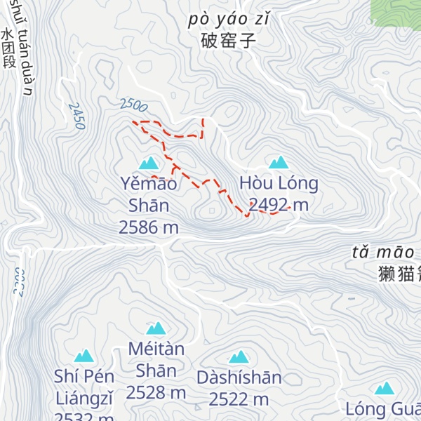 Map of Mǎ Dà Yā Kǒu