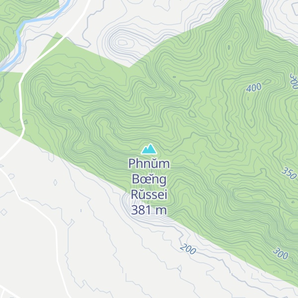 Map of Phnŭm Bœ̆ng Rŭssei