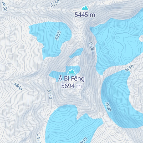 Map of Ā Bǐ Fēng