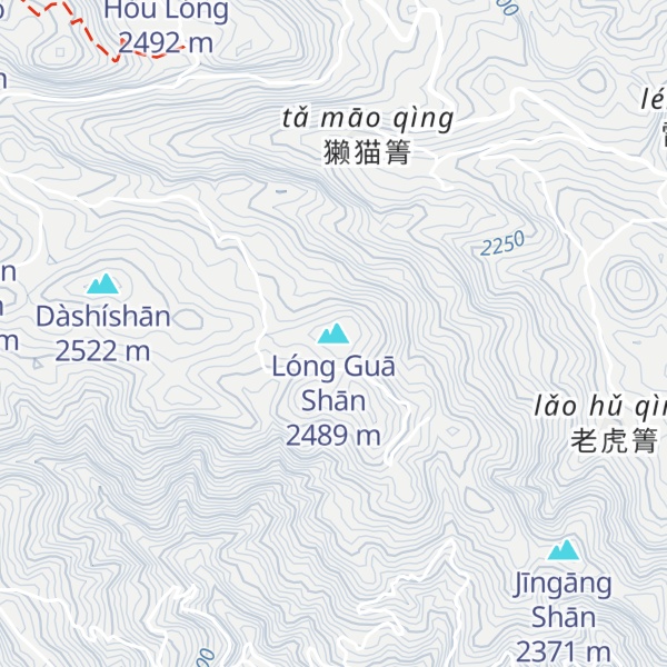 Map of Lóng Guā Shān