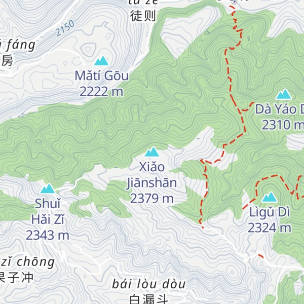 Map of Xiǎo Jiānshān