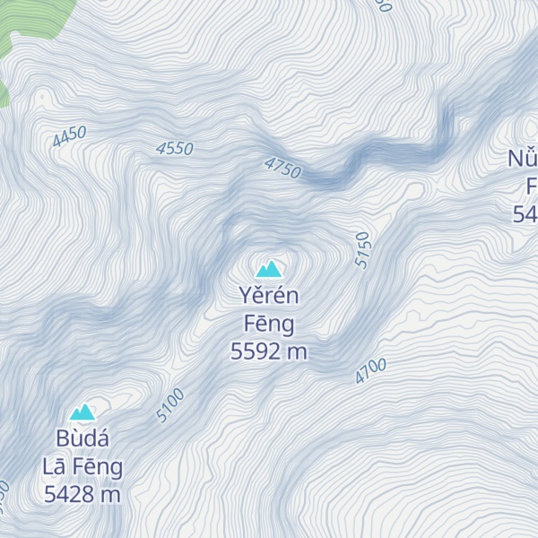 Map of Yěrén Fēng