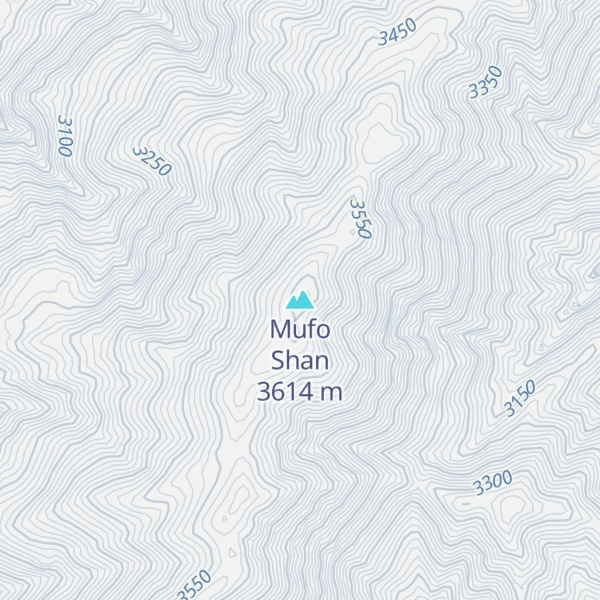 Map of Mufo Shan