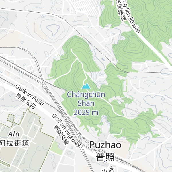 Map of Chángchūn Shān