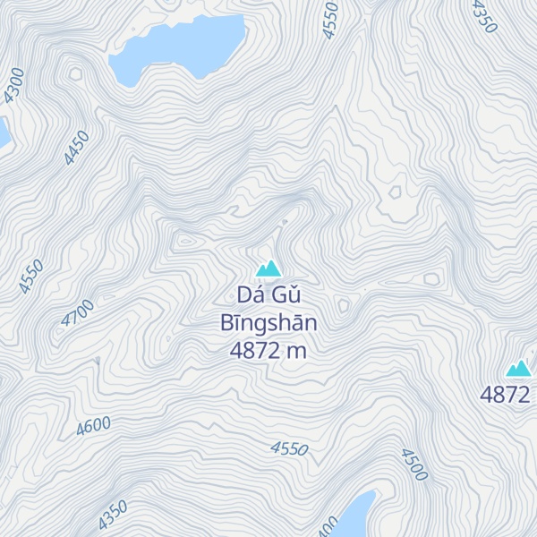 Map of Dá Gǔ Bīngshān