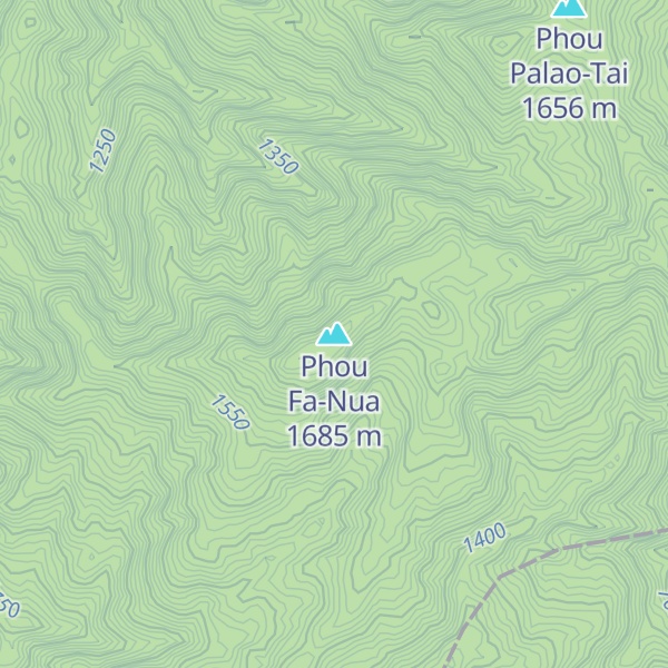 Map of Phou Fa-Nua