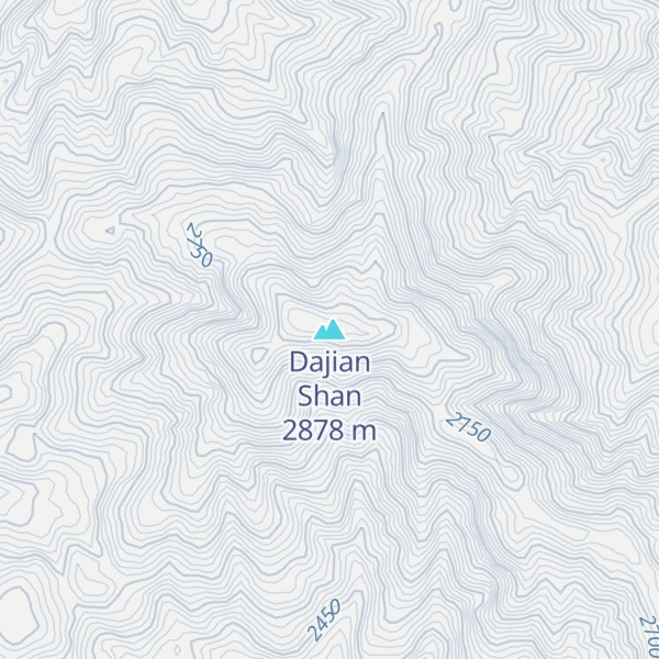 Map of Dajian Shan