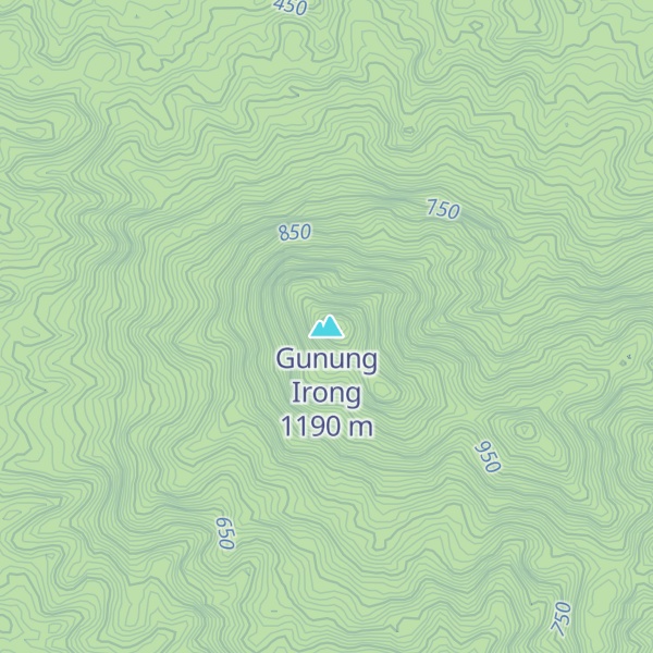 Map of Gunung Irong