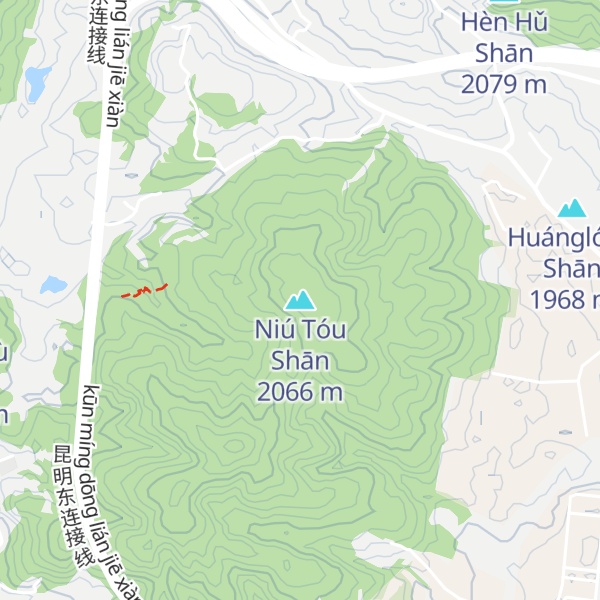 Map of Niú Tóu Shān