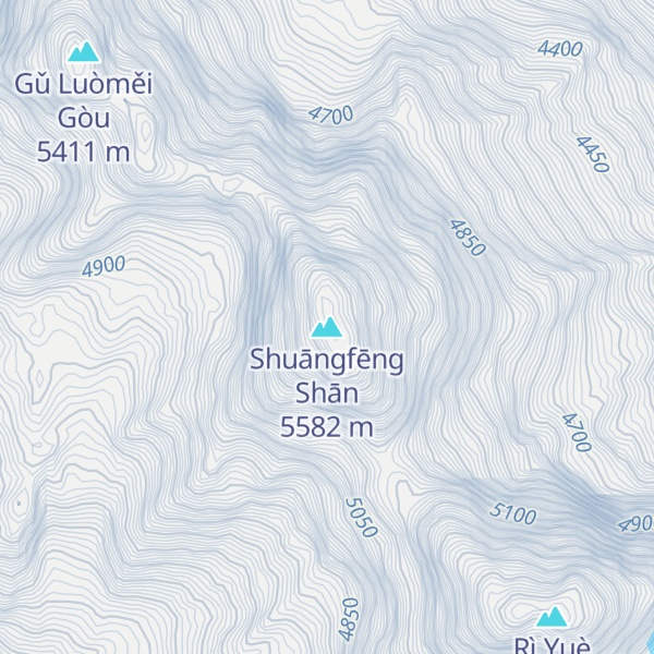 Map of Shuāngfēng Shān