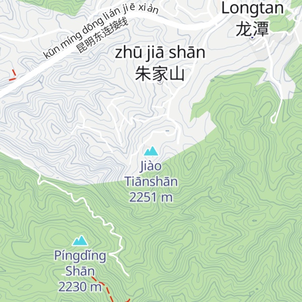 Map of Jiào Tiānshān