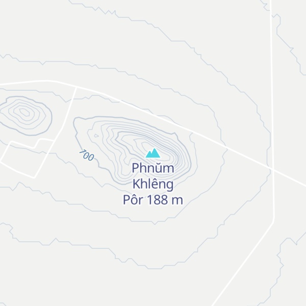 Map of Phnŭm Khlêng Pôr