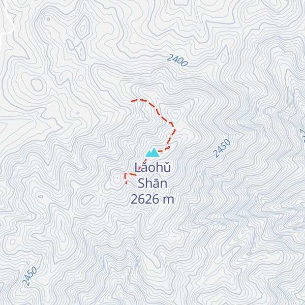 Map of Lǎohǔ Shān