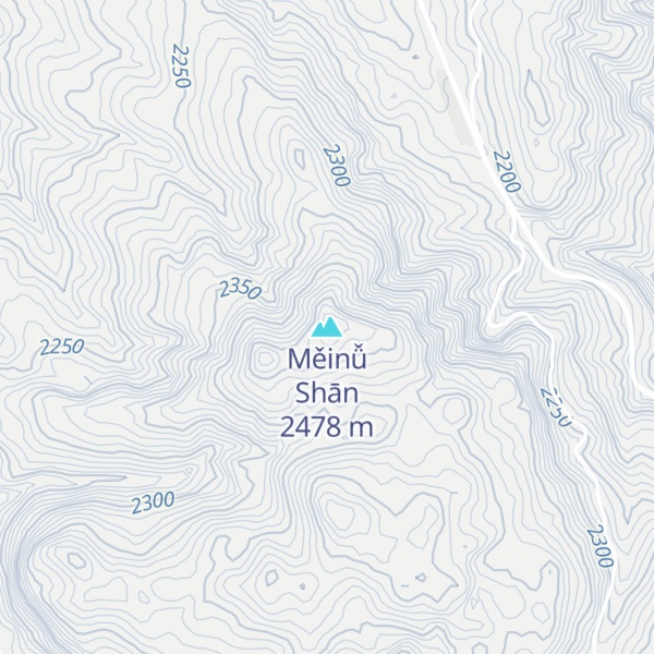 Map of Měinǚ Shān