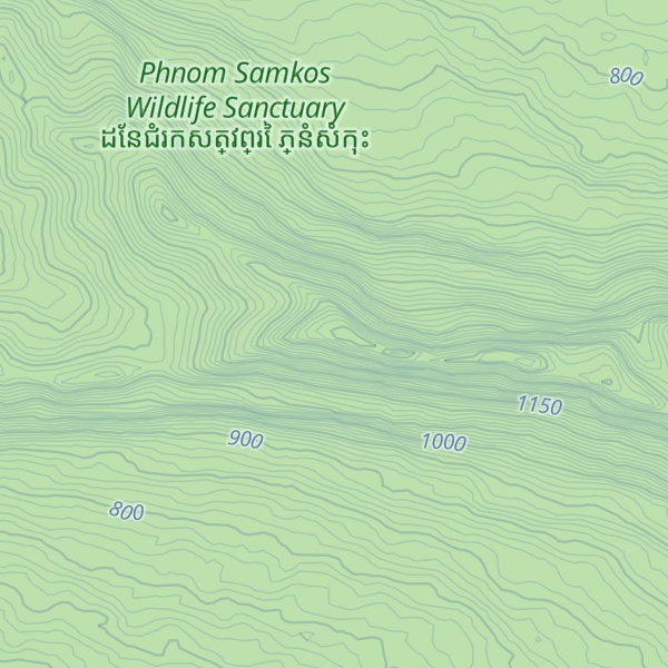 Map of Phnum Smat Daeng