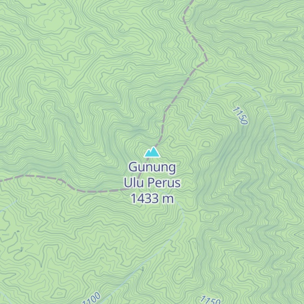 Map of Gunung Ulu Perus