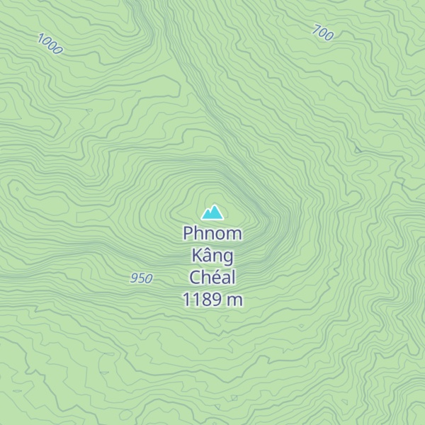 Map of Phnom Kâng Chéal