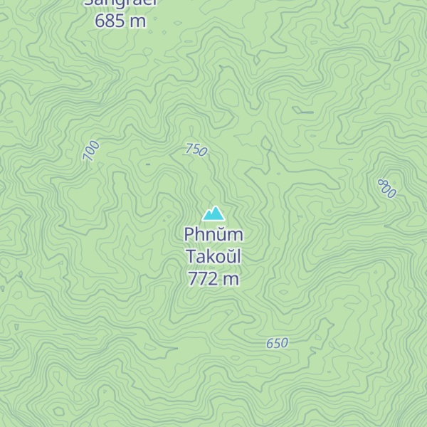 Map of Phnŭm Takoŭl