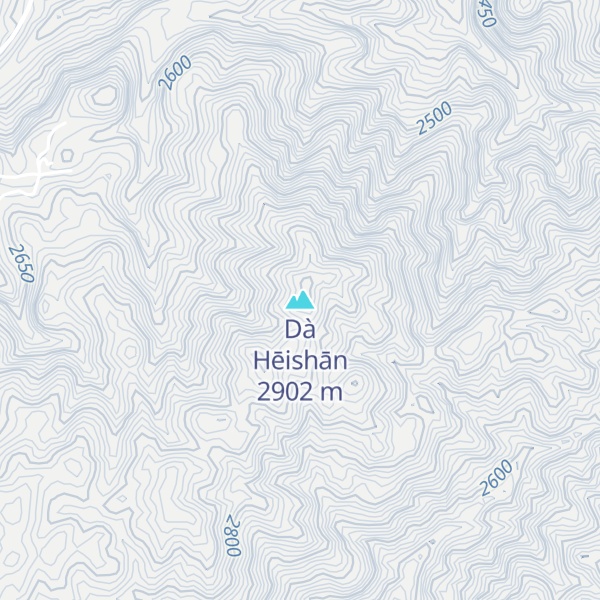 Map of Dà Hēishān