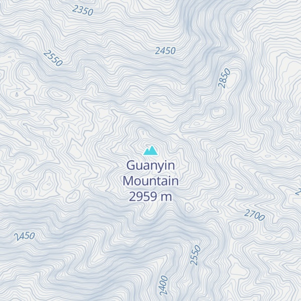 Map of Guanyin Mountain