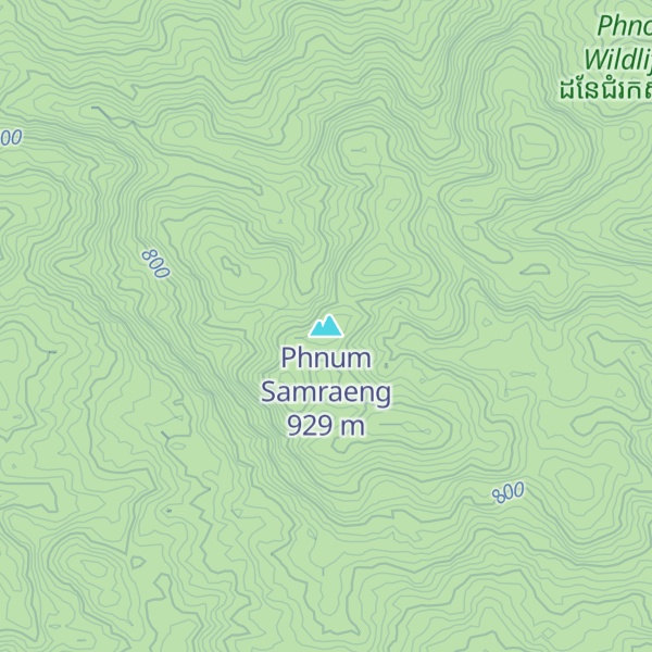 Map of Phnum Samraeng
