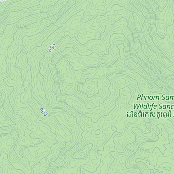 Map of Phnum Damraeng