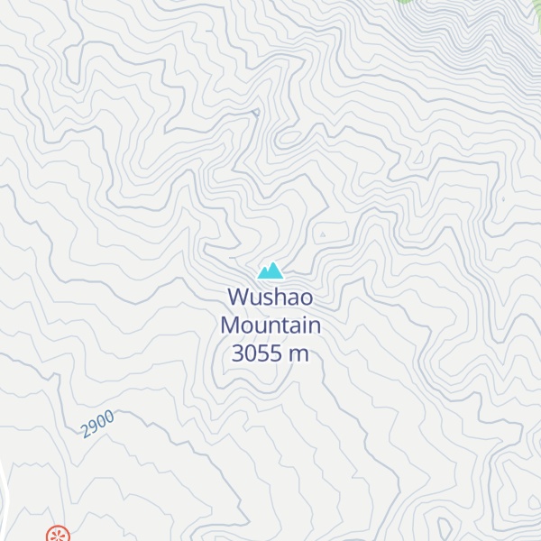 Map of Wushao Mountain
