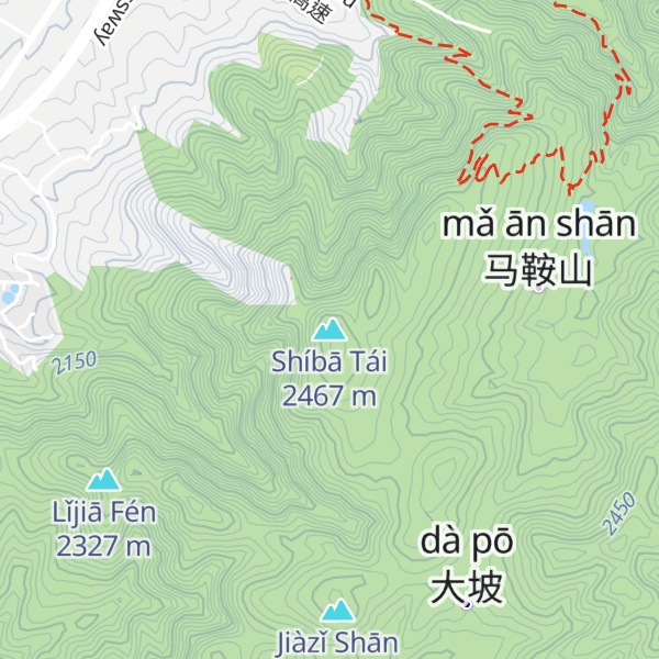 Map of Shíbā Tái