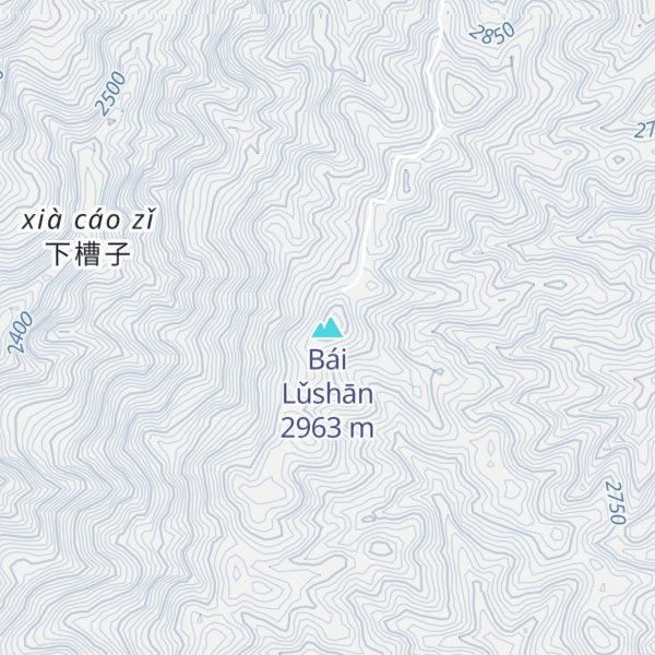 Map of Bái Lǔshān