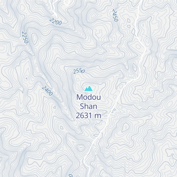Map of Modou Shan